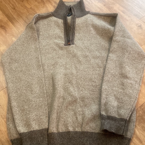 Mens Pronti brown and tan sweater size 4X. Gently worn, in great condition - Picture 7 of 9